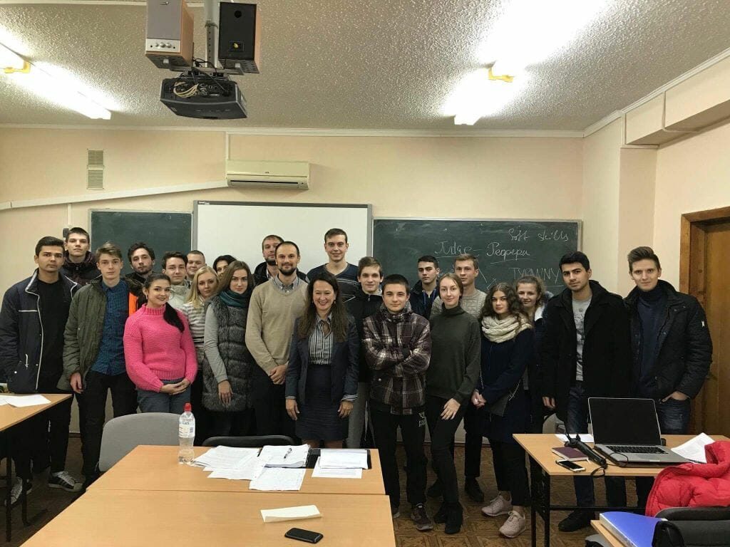 Mimi Coffey DWI Lawyer, Mimi Coffey teaching in Ukraine